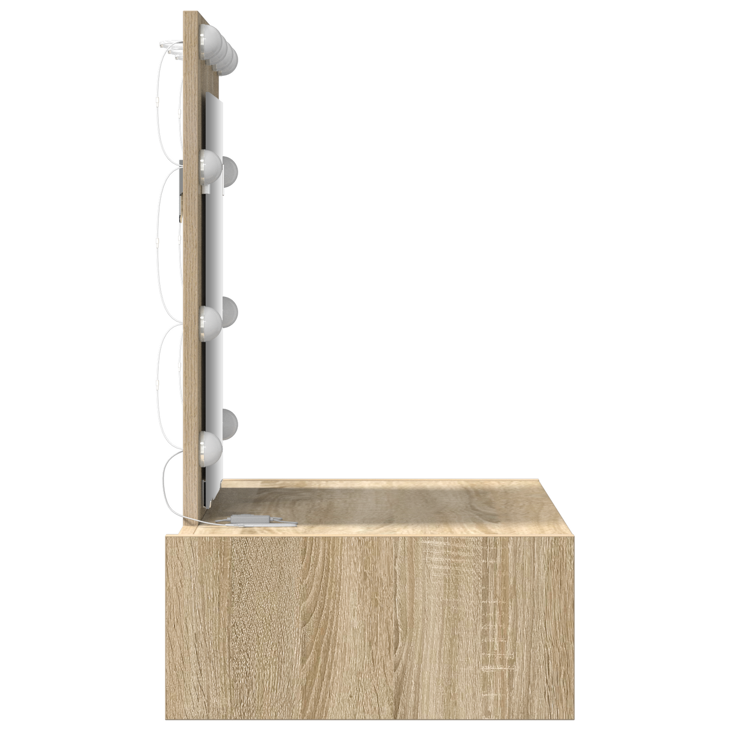 Schminktisch mit Schubladen Braun 60 x 40 x 70 cm Holzwerkstoff
