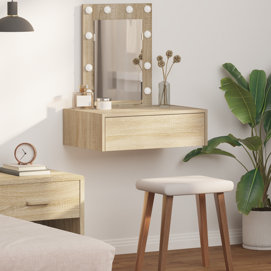 Schminktisch mit Schubladen Braun 60 x 40 x 70 cm Holzwerkstoff
