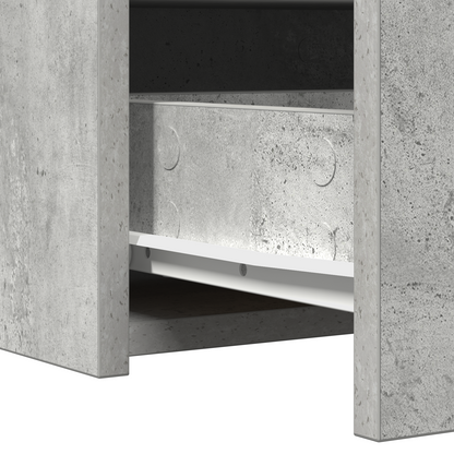 Schminktisch mit Schubladen Grau 60 x 40 x 70 cm Holzwerkstoff