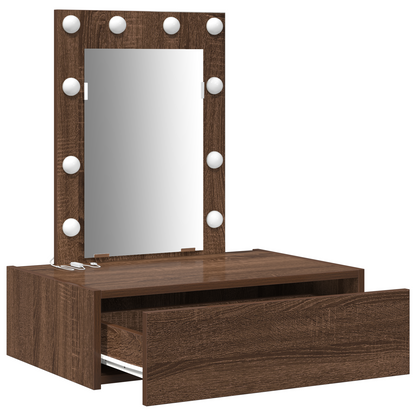 Schminktisch mit Schubladen Braun 60 x 40 x 70 cm Holzwerkstoff