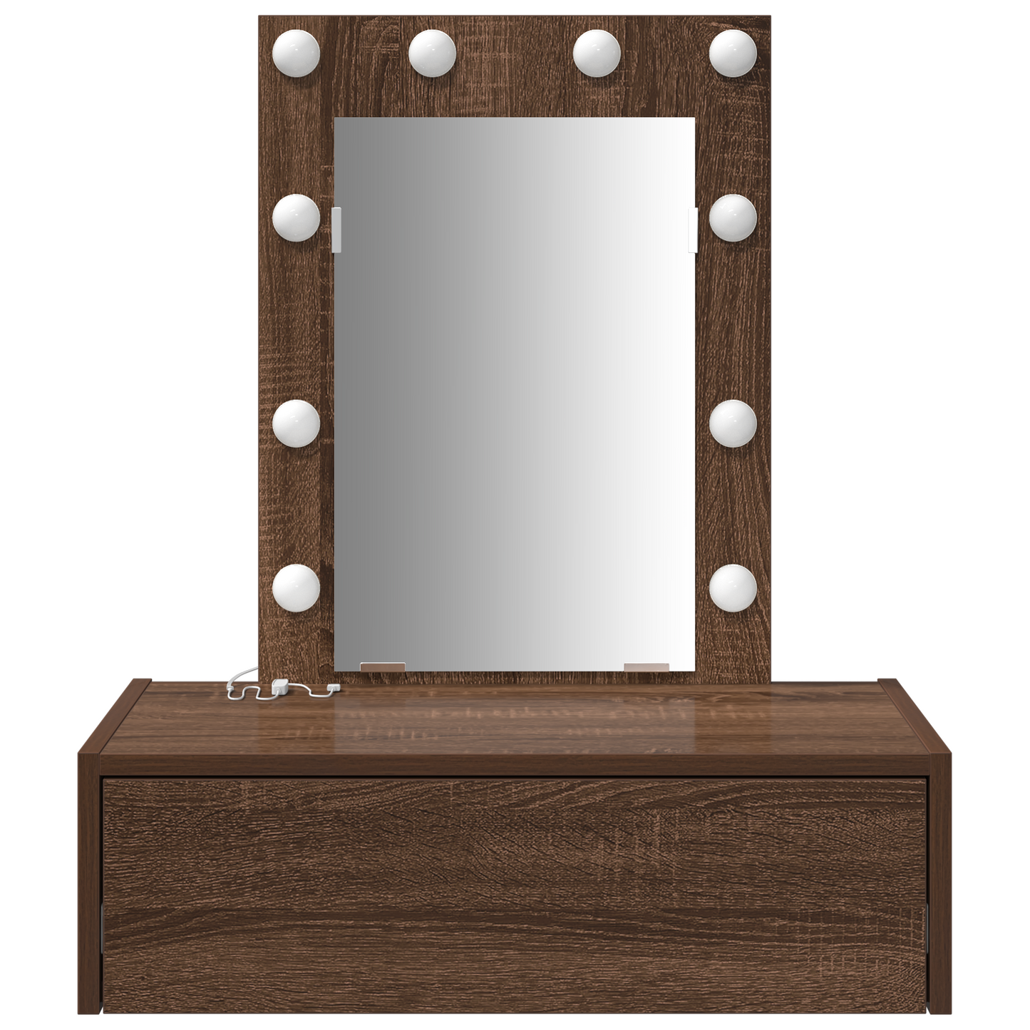 Schminktisch mit Schubladen Braun 60 x 40 x 70 cm Holzwerkstoff