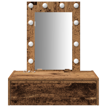 Schminktisch mit Schubladen Braun 60 x 40 x 70 cm Holzwerkstoff
