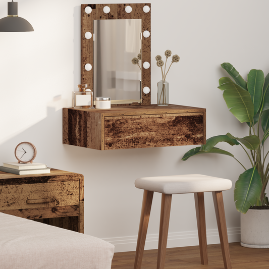 Schminktisch mit Schubladen Braun 60 x 40 x 70 cm Holzwerkstoff