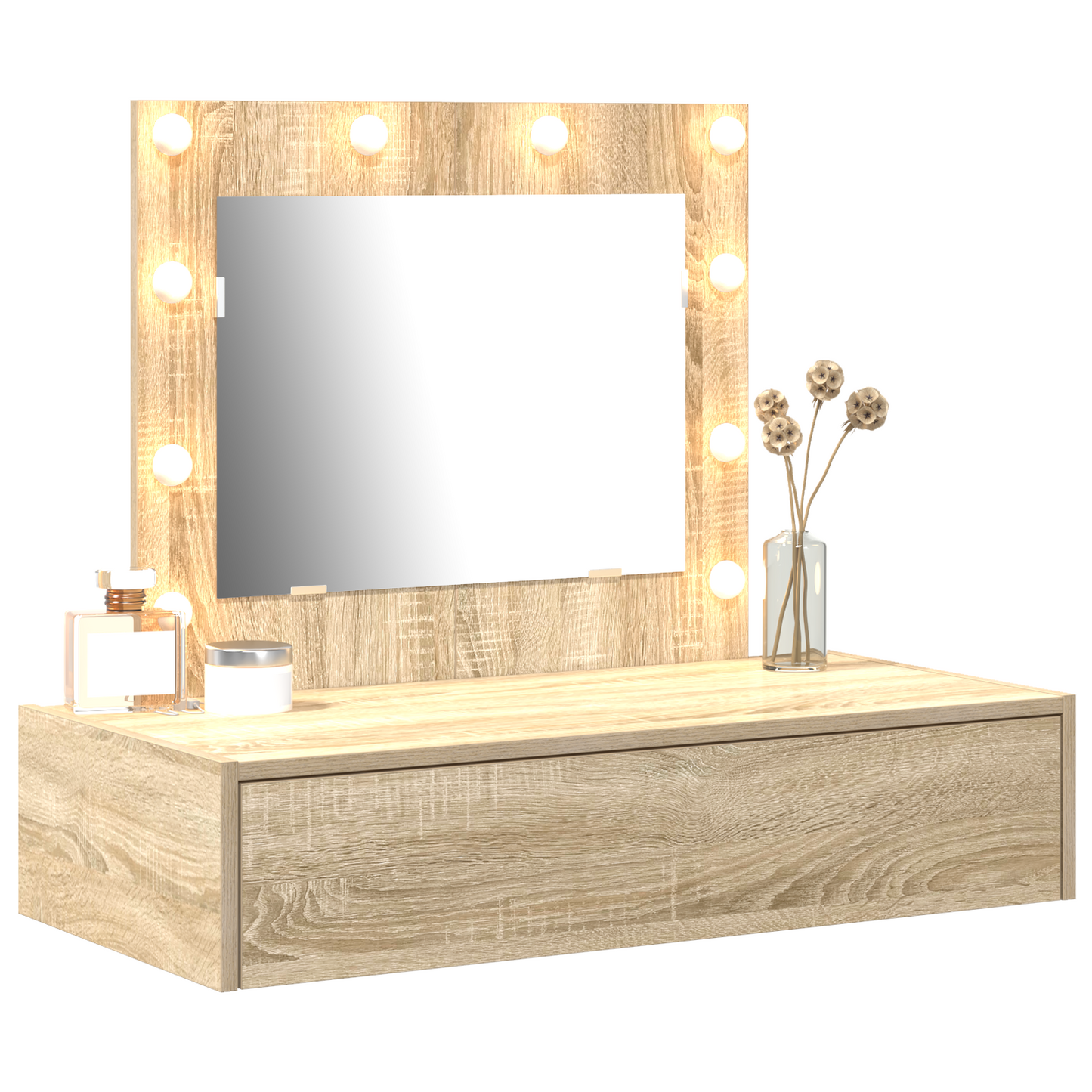 Schminktisch mit Schubladen Braun 83 x 40 x 70 cm Holzwerkstoff