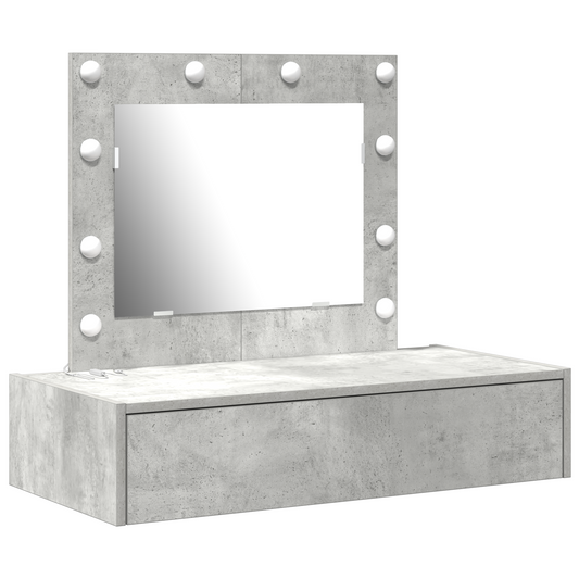 Schminktisch mit Schubladen Grau 83 x 40 x 70 cm Holzwerkstoff