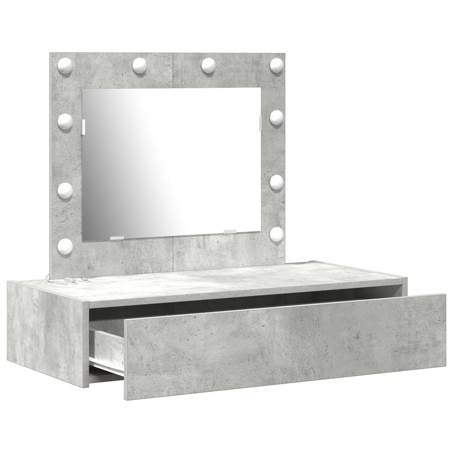 Schminktisch mit Schubladen Grau 83 x 40 x 70 cm Holzwerkstoff