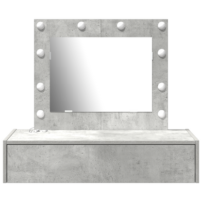 Schminktisch mit Schubladen Grau 83 x 40 x 70 cm Holzwerkstoff