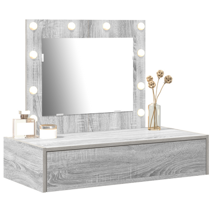 Schminktisch mit Schubladen Grau 83 x 40 x 70 cm Holzwerkstoff