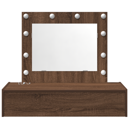 Schminktisch mit Schubladen Braun 83 x 40 x 70 cm Holzwerkstoff