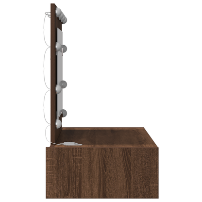 Schminktisch mit Schubladen Braun 83 x 40 x 70 cm Holzwerkstoff