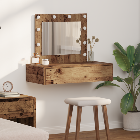 Schminktisch mit Schubladen Braun 83 x 40 x 70 cm Holzwerkstoff