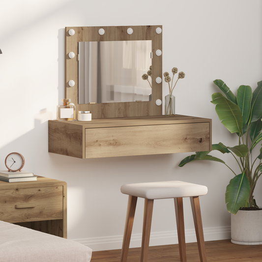 Schminktisch mit Schubladen Braun 83 x 40 x 70 cm Holzwerkstoff