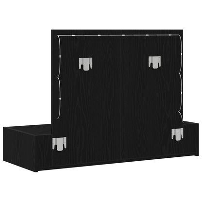 Schminktisch mit Spiegel Schwarz 100 x 40 x 70 cm Holzwerkstoff