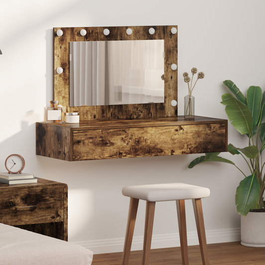 Schminktisch mit Speicher Braun 100 x 40 x 70 cm Holzwerkstoff