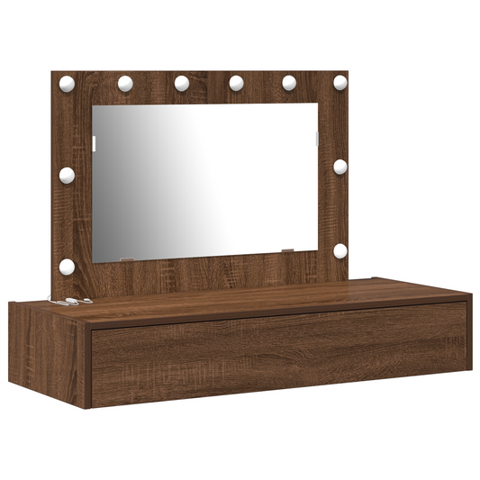 Schminktisch mit Speicher Braun 100 x 40 x 70 cm Holzwerkstoff