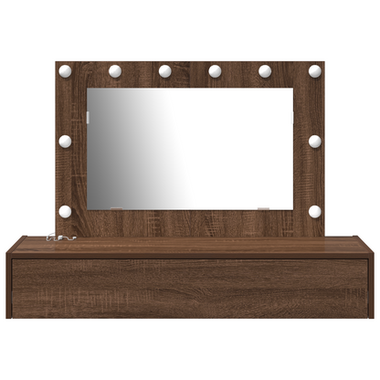 Schminktisch mit Speicher Braun 100 x 40 x 70 cm Holzwerkstoff