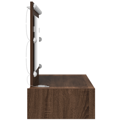 Schminktisch mit Speicher Braun 100 x 40 x 70 cm Holzwerkstoff