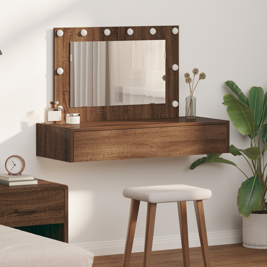 Schminktisch mit Speicher Braun 100 x 40 x 70 cm Holzwerkstoff