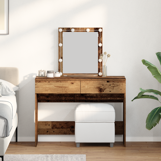 Schminktisch Altholz 100 x 40 x 130 cm Holzwerkstoff