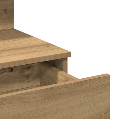 Schminktisch Eiche handwerklich 100 x 40 x 130 cm Holzwerkstoff