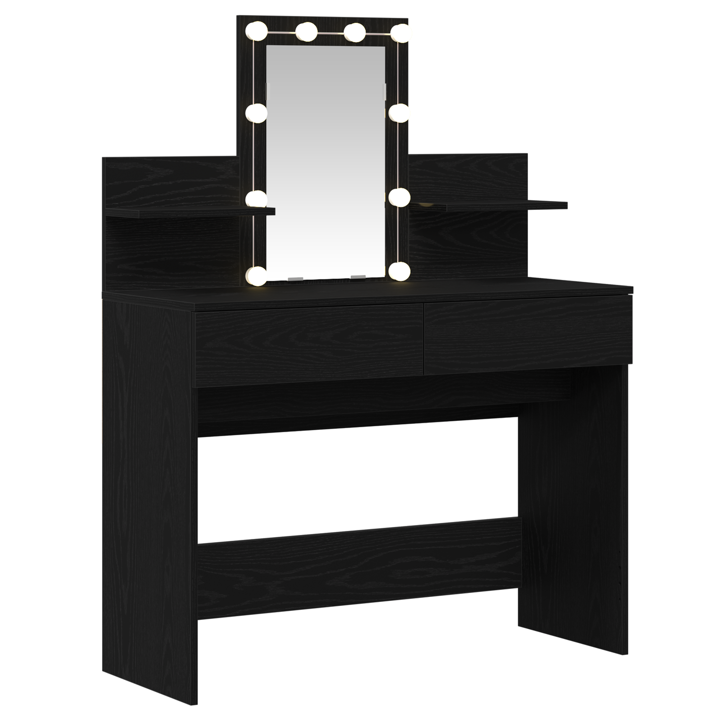 Schminktisch Schwarze Eiche 100 x 40 x 130 cm Holzwerkstoff