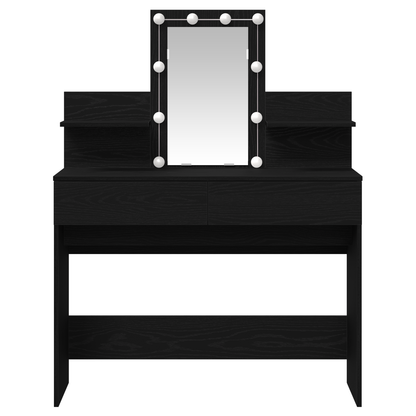 Schminktisch Schwarze Eiche 100 x 40 x 130 cm Holzwerkstoff