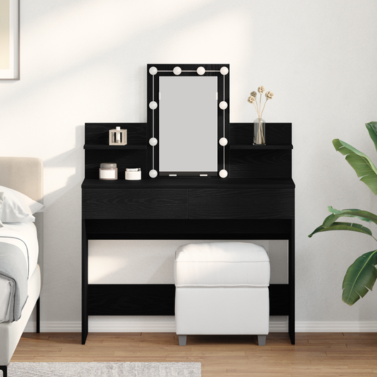 Schminktisch Schwarze Eiche 100 x 40 x 130 cm Holzwerkstoff