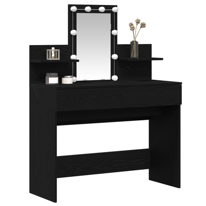 Schminktisch Schwarze Eiche 100 x 40 x 130 cm Holzwerkstoff