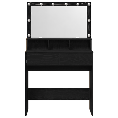 Schminktisch Schwarze Eiche 80 x 41 x 134,5 cm Holzwerkstoff