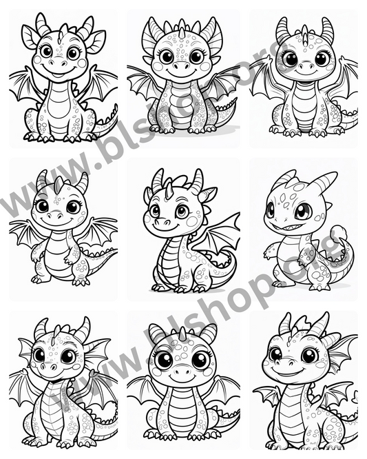 9 süsse Drachen