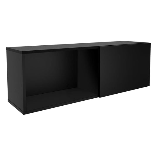 Wandgarderobe mit Ablage 99,1x27,2x33 cm Schwarz