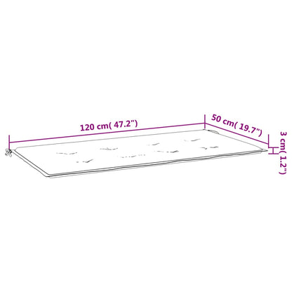 Gartenbank-Auflage Grün 120x50x4 cm Oxford-Gewebe