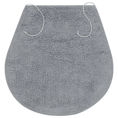Badematten-Set 3-tlg. Stoff Grau