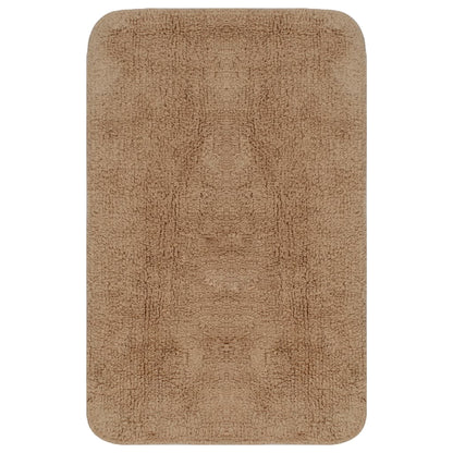 Badematten-Set 3-tlg. Stoff Beige