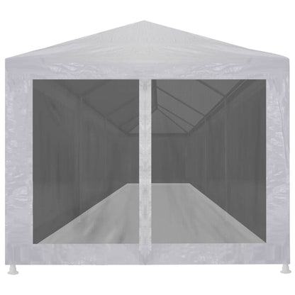 Partyzelt mit 10 Mesh-Seitenwänden 12 x 3 m