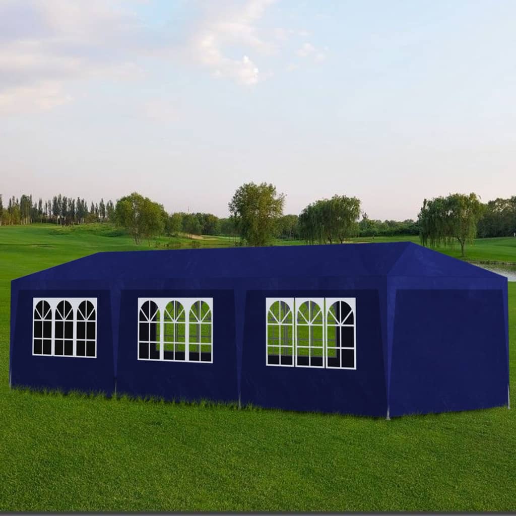 Partyzelt 3x9 m Blau