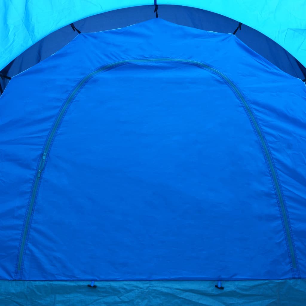 Campingzelt Stoff 9 Personen Dunkelblau und Blau