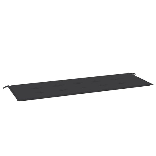 Gartenbank-Auflage Schwarz 150x50x4 cm Oxford-Gewebe