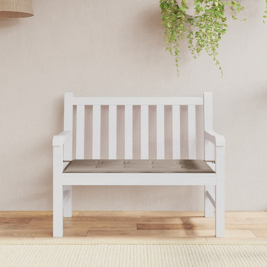 Gartenbank-Auflage Taupe 100x50x4 cm Oxford-Gewebe