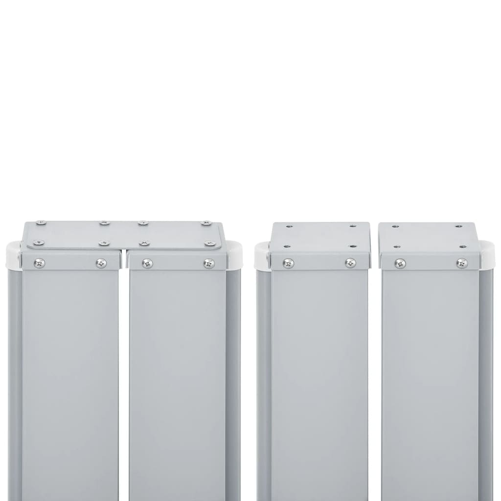 Ausziehbare Seitenmarkise Doppelt 170 x 600 cm Creme