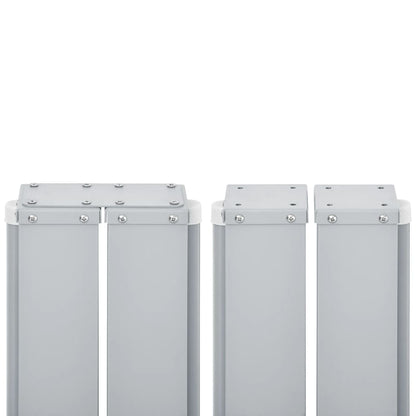 Ausziehbare Seitenmarkise Doppelt 170 x 600 cm Creme