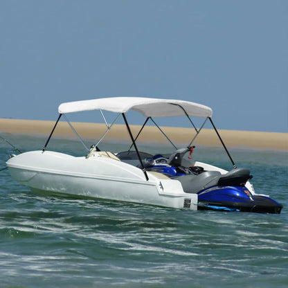 3-Bow Bimini Top Weiß 183x140x137 cm