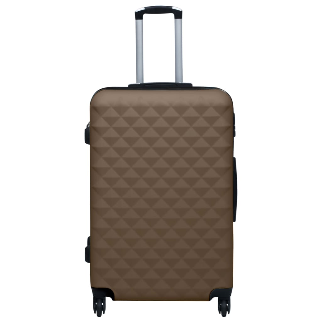 Hartschalen-Trolley-Set 3 Stk. Braun ABS