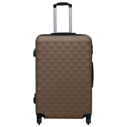 Hartschalen-Trolley-Set 3 Stk. Braun ABS