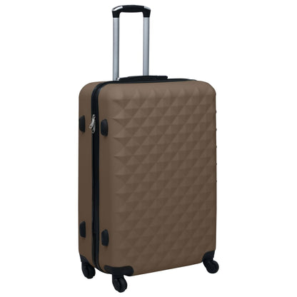 Hartschalen-Trolley-Set 3 Stk. Braun ABS