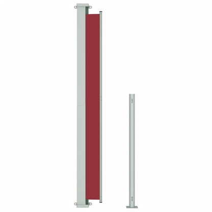 Seitenmarkise Ausziehbar 180x500 cm Rot