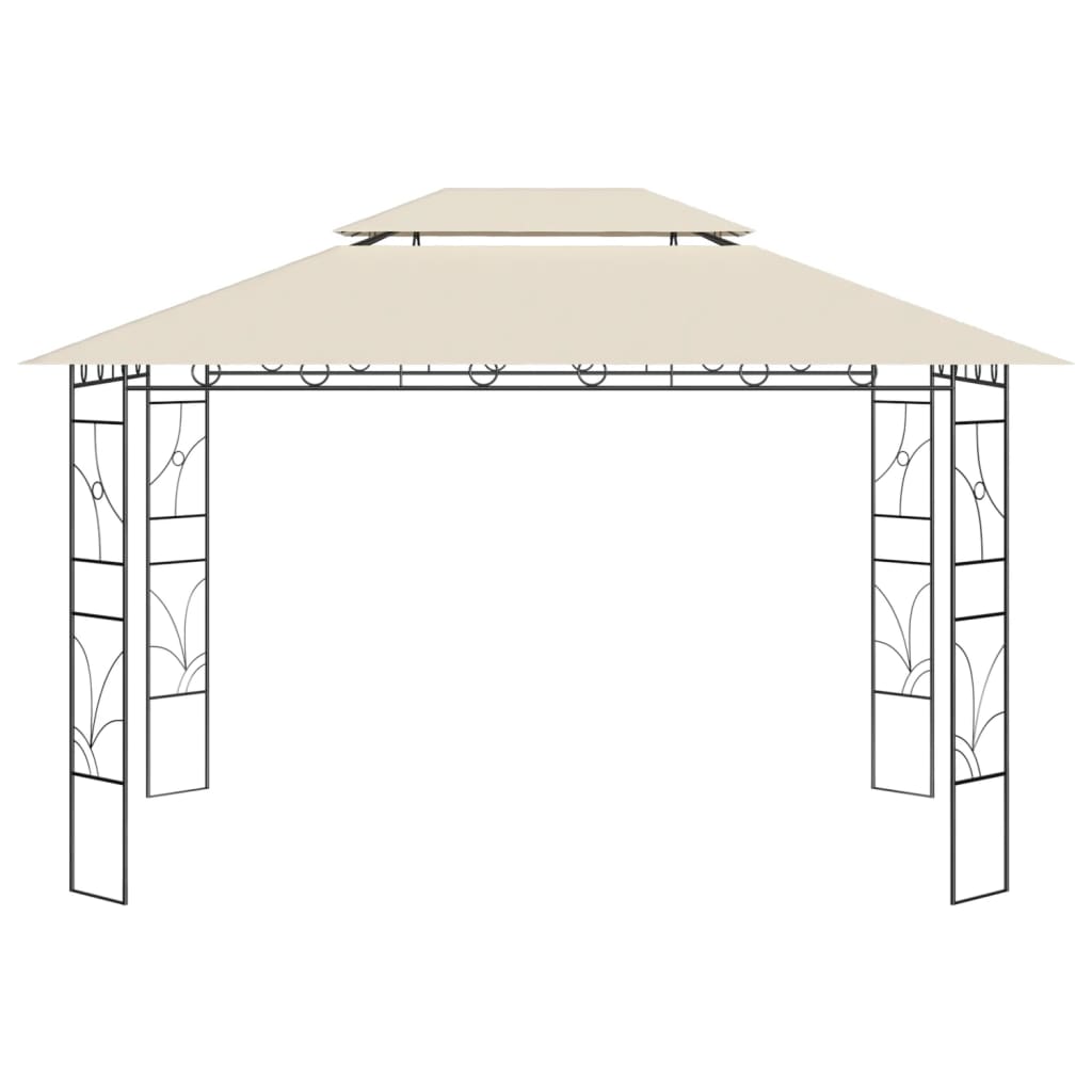 Pavillon 4x3x2,7 m Creme 160 g/m²