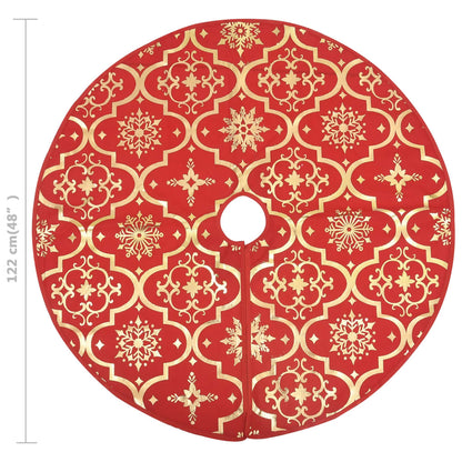Luxus-Weihnachtsbaumrock mit Socke Rot 122 cm Stoff