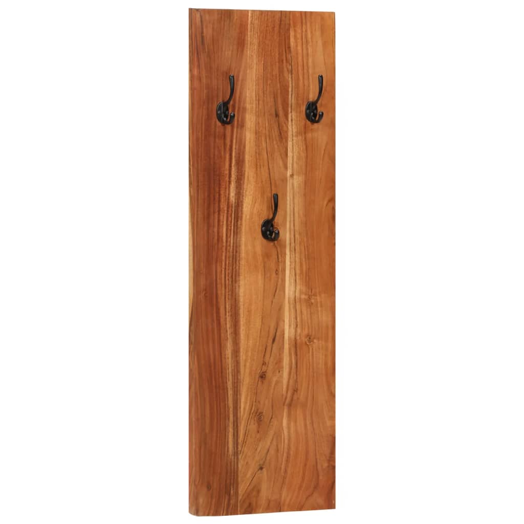 Wandgarderoben 2 Stk. 36x3x110 cm Massivholz Akazie