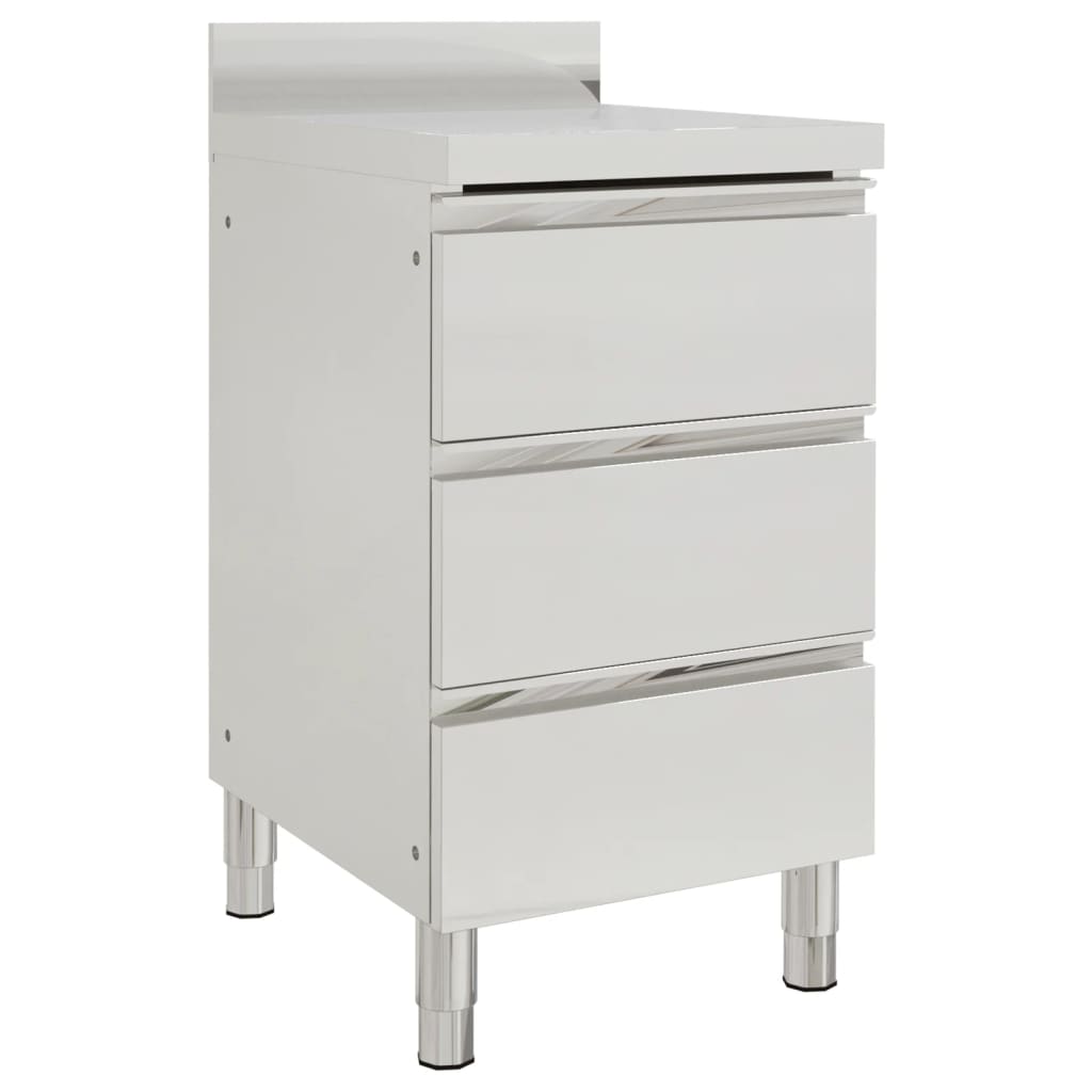 Gewerbe-Küchenschrank mit 3 Schubladen 50x60x96 cm